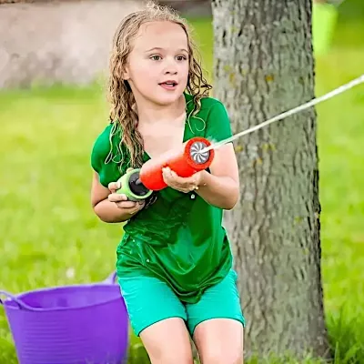 Piankowa tuba ARMATKA na wodę pompka, pistolet, sikawka wodna dla dzieci Piankowa tuba ARMATKA na wodę pompka, pistolet, sikawka wodna dla dzieci