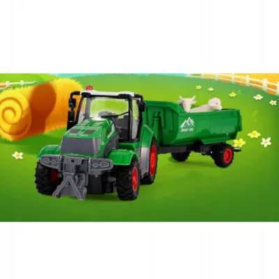TRAKTOR Z PRZYCZEPĄ ZdalnieSTEROWANY AkumulatorŁADOWARKA zwierzęta QH205-2D TRAKTOR Z PRZYCZEPĄ ZdalnieSTEROWANY AkumulatorŁADOWARKA zwierzęta QH205-2D