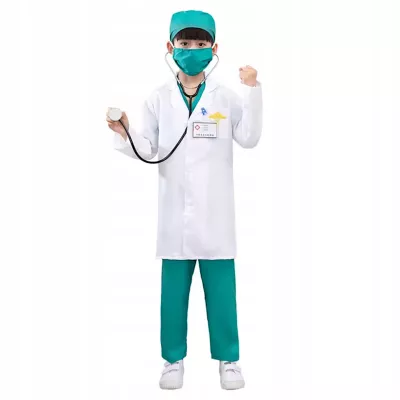 Zestaw Kostiumowy dla Pediatry Idealny Strój Lekarz pielęgniarz dla Dzieci Zestaw Kostiumowy dla Pediatry Idealny Strój Lekarz pielęgniarz dla Dzieci