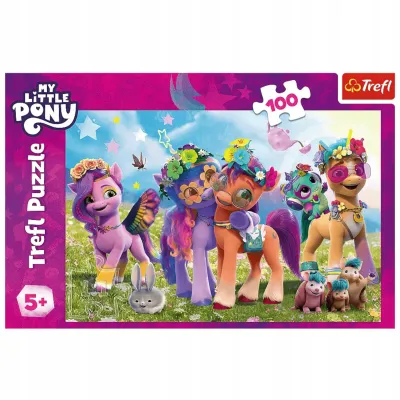 Puzzle My Little Pony 100 elementów Zabawne Kucyki Trefl 16463