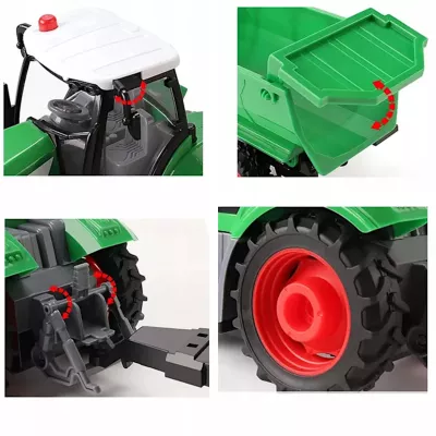 TRAKTOR Z PRZYCZEPĄ ZdalnieSTEROWANY AkumulatorŁADOWARKA zwierzęta QH205-2D TRAKTOR Z PRZYCZEPĄ ZdalnieSTEROWANY AkumulatorŁADOWARKA zwierzęta QH205-2D