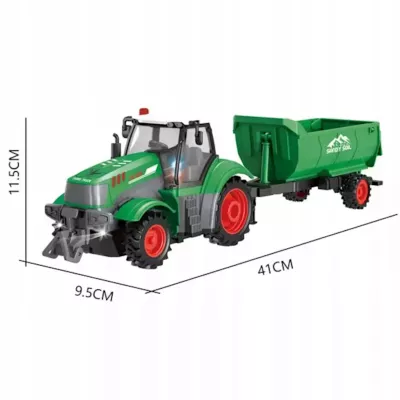 TRAKTOR Z PRZYCZEPĄ ZdalnieSTEROWANY AkumulatorŁADOWARKA zwierzęta QH205-2D TRAKTOR Z PRZYCZEPĄ ZdalnieSTEROWANY AkumulatorŁADOWARKA zwierzęta QH205-2D