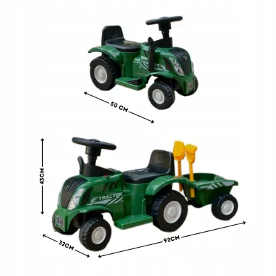 Jeżdzik traktor z przyczepą dla dzieci dźwięki Z220Z Jeżdzik traktor z przyczepą dla dzieci dźwięki Z220Z