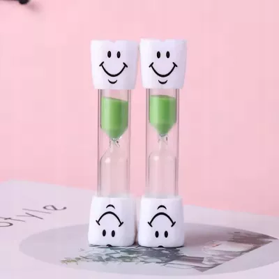 Zielona Klepsydra do mycia zębów dla dzieci Timer czasomierz 3 min