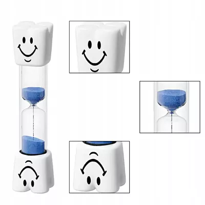 Klepsydra do mycia zębów dla dzieci niebieski Timer czasomierz 3 min