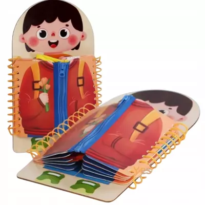 Edukacyjna tablica Montessori guziki suwaki rzepy naukaUbierania dla dzieci Edukacyjna tablica Montessori guziki suwaki rzepy naukaUbierania dla dzieci