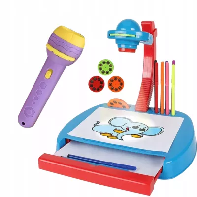 Zestaw 2 Projektorów dla Dzieci – Rysowanie i Bajkowe Slajdy