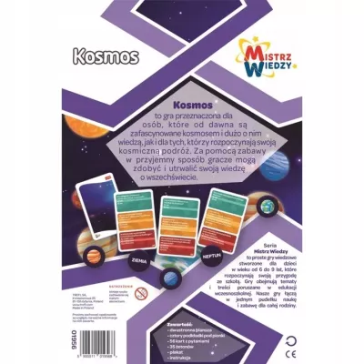 Zestaw Kosmos 2w1 – Projektor Galaxy Astronauta + Gra Edukacyjna
