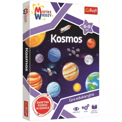 Zestaw Kosmos 2w1 – Projektor Galaxy Astronauta + Gra Edukacyjna