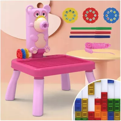 Zestaw 3 Projektorów do Rysowania – Jednorożec, Miś, Dinozaur Zestaw 3 Projektorów do Rysowania – Jednorożec, Miś, Dinozaur