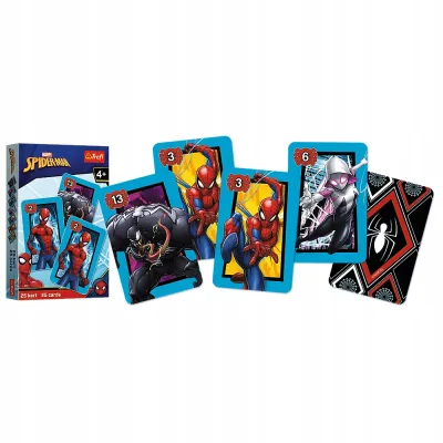5 x Karty Piotruś Spiderman Disney Marvel +4 Trefl 08498