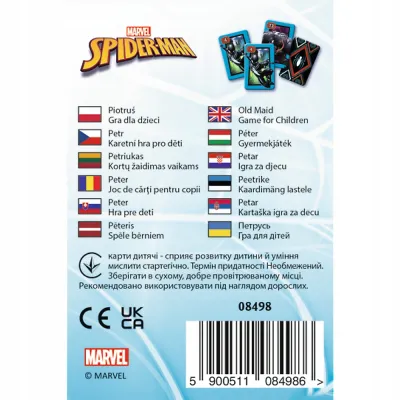 5 x Karty Piotruś Spiderman Disney Marvel +4 Trefl 08498