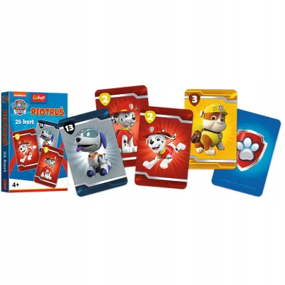 5 x Karty Piotruś Paw Patrol Psi patrol Trefl 08513 5 x Karty Piotruś Paw Patrol Psi patrol Trefl 08513