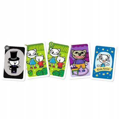 5 x Karty Piotruś Kicia Kocia +4 Trefl 08512