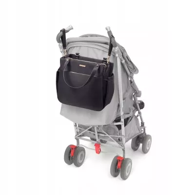 Torba dla mamy do wózka COCO Babyono 1516 czarna – elegancja i funkcjo Torba dla mamy do wózka COCO Babyono 1516 czarna – elegancja i funkcjo