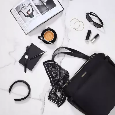 Torba dla mamy do wózka COCO Babyono 1516 czarna – elegancja i funkcjo Torba dla mamy do wózka COCO Babyono 1516 czarna – elegancja i funkcjo