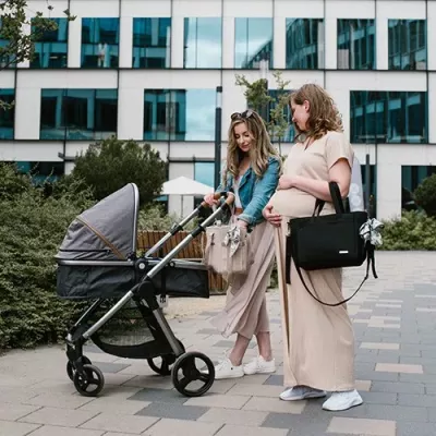 Torba dla mamy BabyOno CARMEN czarna – stylowa torba do wózka z akceso Torba dla mamy BabyOno CARMEN czarna – stylowa torba do wózka z akceso