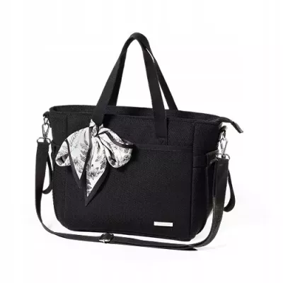 Torba dla mamy BabyOno CARMEN czarna – stylowa torba do wózka z akceso Torba dla mamy BabyOno CARMEN czarna – stylowa torba do wózka z akceso