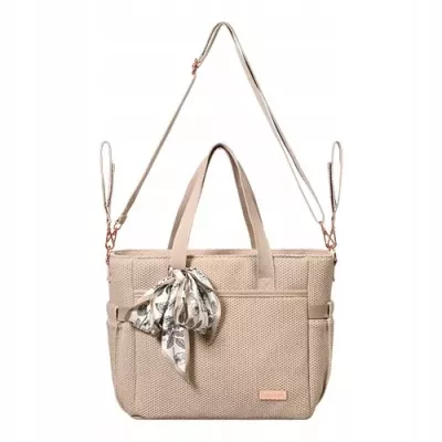 Torba BabyOno CARMEN beżowa – stylowa torba dla mamy do wózka Torba BabyOno CARMEN beżowa – stylowa torba dla mamy do wózka