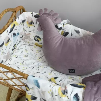 Poduszka Kura Babci Dany Velvet FRENCH LAVENDER | La Millou Poduszka Kura Babci Dany Velvet FRENCH LAVENDER | La Millou