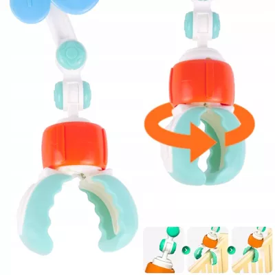 Pałąk z zabawkami do łóżeczka i wózka zwierzątka grzechotki dla niemowląt