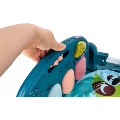 Mata edukacyjna z pianinkiem grzechotki gryzaki interaktywna dla niemowląt