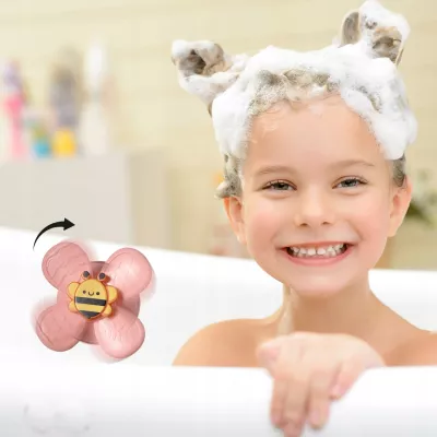 Spinner sensoryczny na przyssawkę do kąpieli i krzesełka ślimak jeżdżący