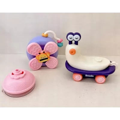 Spinner sensoryczny na przyssawkę do kąpieli i krzesełka ślimak jeżdżący