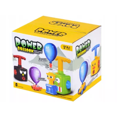 Wyrzutnia balonowa samochód żabka + pompka zestaw aerodynamiczny 12 balonów