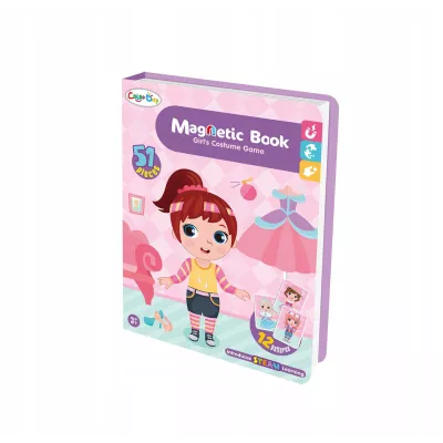 Układanka magnetyczna ubieranka dziewczynki kreatywne puzzle 51 magnesów