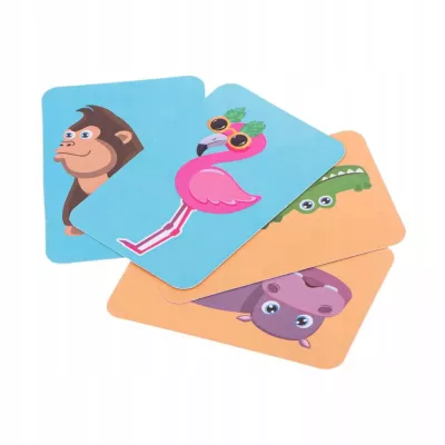 Układanka magnetyczna Montessori zwierzęta puzzle edukacyjne 47 magnesów