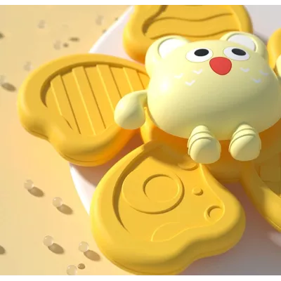 Zestaw grzechotek z przyssawką spinnery sensoryczne gryzaczki dla niemowląt