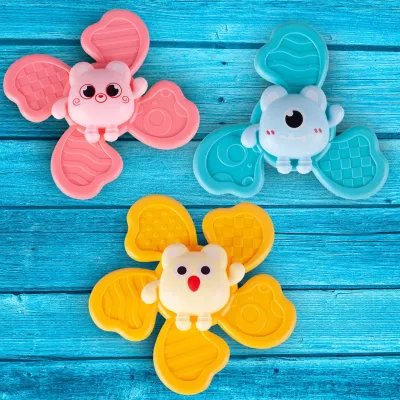 Zestaw grzechotek z przyssawką spinnery sensoryczne gryzaczki dla niemowląt