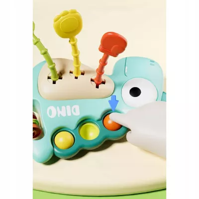 Zabawka Sensoryczna Gryzak Montessori Dinozaur - Rozwija Zmysły