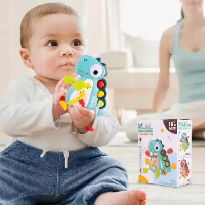 Zabawka Sensoryczna Gryzak Montessori Dinozaur - Rozwija Zmysły