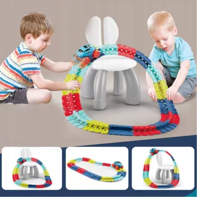 Magiczny tor 291el. - elastyczny tor z autkiem LED dla dzieci