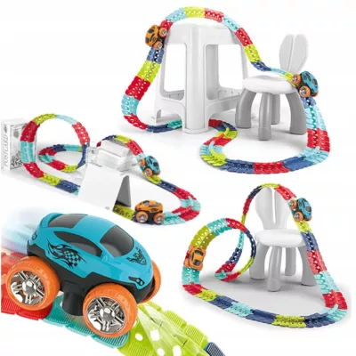 Magiczny tor 291el. - elastyczny tor z autkiem LED dla dzieci