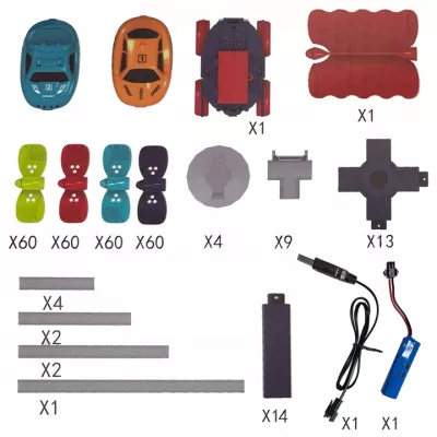 Magiczny tor 291el. - elastyczny tor z autkiem LED dla dzieci