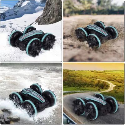 Samochód terenowy RC z opaską gestów - auto, wodoodporny, LED