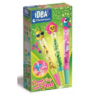 Clementoni zestaw kreatywny mini fabryka długopisów tropikalny