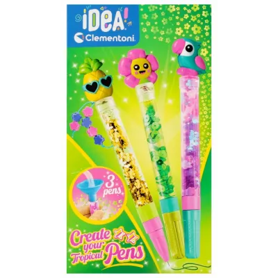 Clementoni zestaw kreatywny mini fabryka długopisów tropikalny