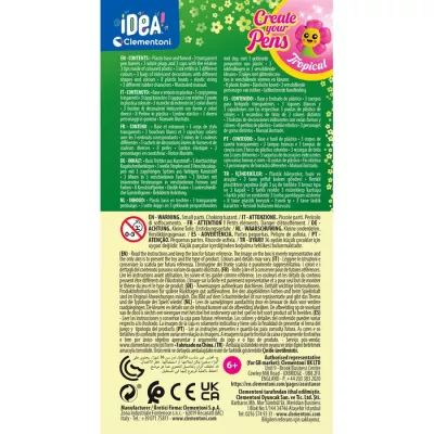 Clementoni zestaw kreatywny mini fabryka długopisów tropikalny
