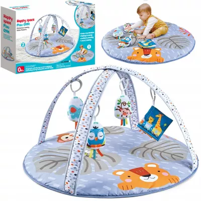 2 w 1 bawełniana mata dla niemowląt do raczkowania, siedzenia i zabawy