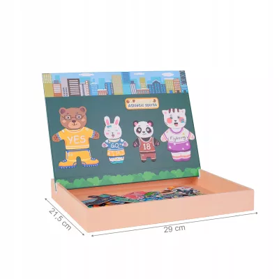 Edukacyjne Puzzle Magnetyczne Rodzinka - Kreatywna Zabawa