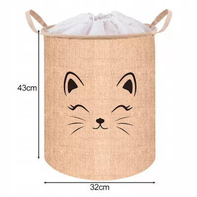 Duży kosz zamykany XL na zabawki ubrania bieliznę organizer 42L