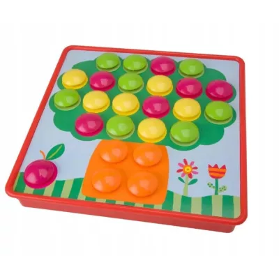 Mozaika Montessori guzikowa dla malucha układanka trening rączki