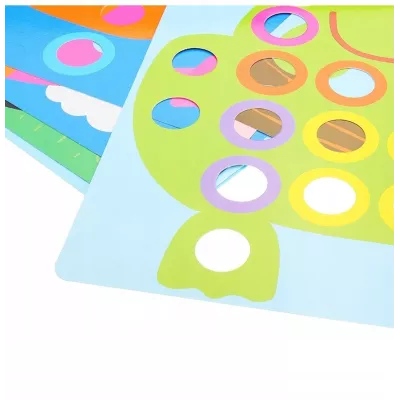 Mozaika Montessori guzikowa dla malucha układanka trening rączki