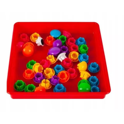 Mozaika Montessori guzikowa dla malucha układanka trening rączki