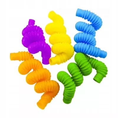 Tuby Sensoryczne Rurki XXL10 szt. Kolorowa Zabawka terapeutyczna edukacyjna