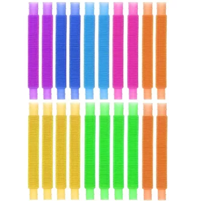Kolorowa Zabawka Rozwojowa Tuby Sensoryczne Rurki POP XXL 20 szt.